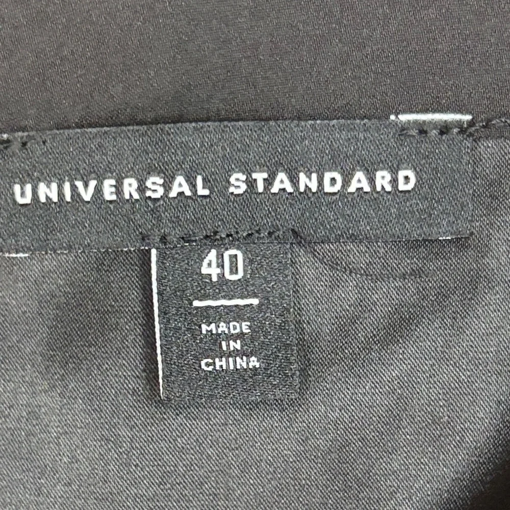 Universal Standard Clair Swing Skirt Black Matte Size 40 (4XL)